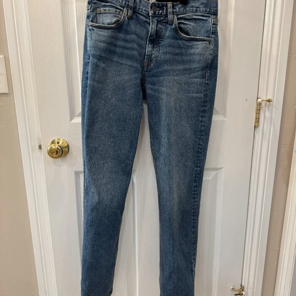 Faherty Brand Organic Cotton Slim Straight Denim Jeans - Mens 30x32 - NWT - Picture 4 of 7